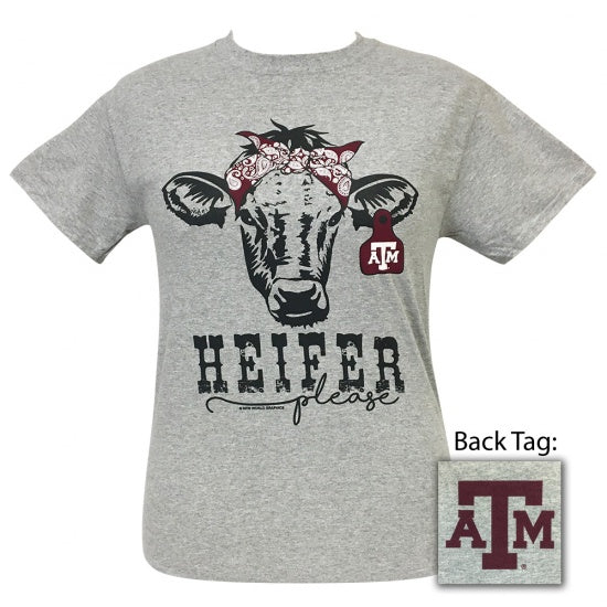 Texas A&M Aggies Preppy Heifer Please Cow T-Shirt