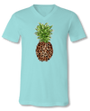 SALE Sassy Frass Preppy Leopard Pineapple V-Neck Canvas T-Shirt