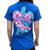 Southern Attitude Snappy Sea Turtle Flower Blue T-Shirt