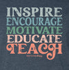 Southernology Statement Collection Teachers Inspire Canvas T-Shirt
