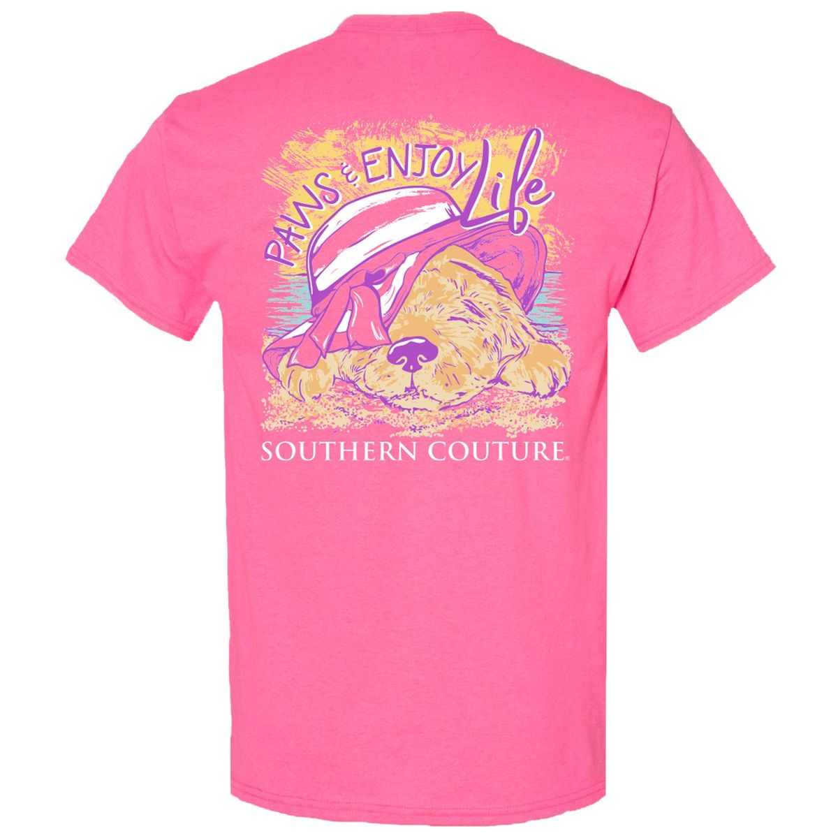 Southern Couture Classic Paws & Enjoy Life Dog T-Shirt