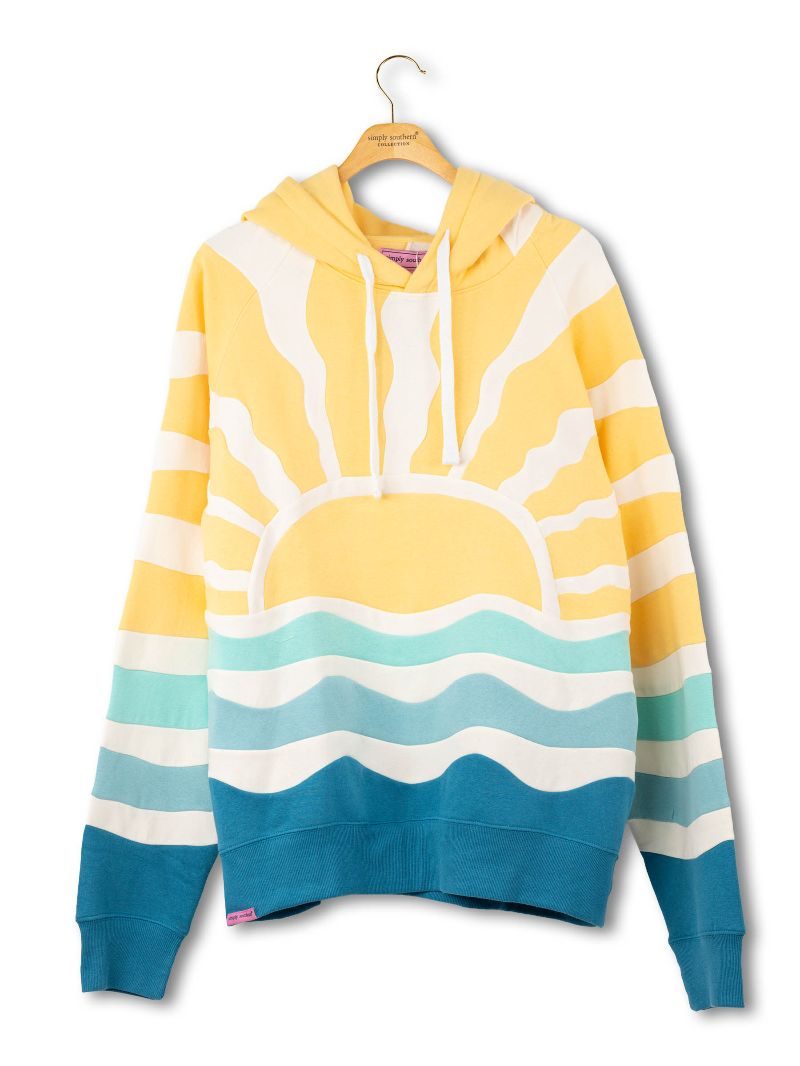 Simply Southern Yellow Sun Patch Hoodie