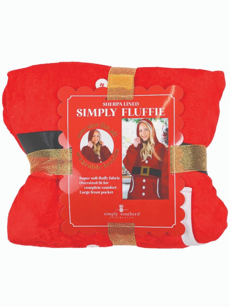 Simply Southern Holiday Ultra Soft Pullover Hoodie Poncho Wearable Blanket T-Shirt