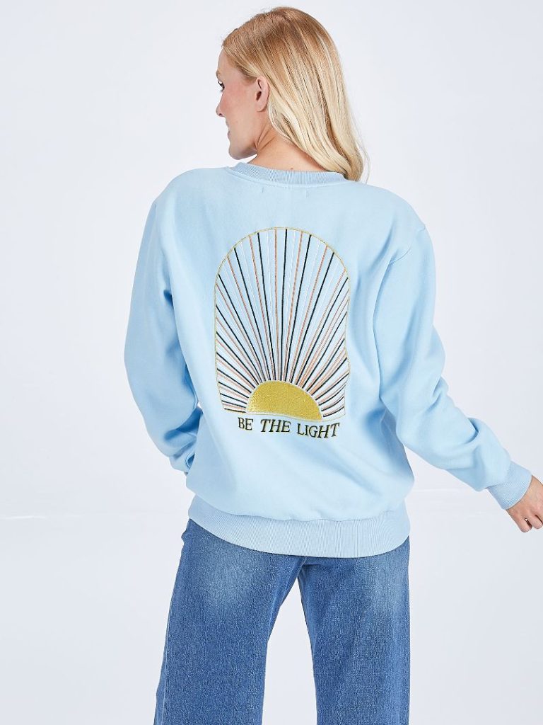 Simply Southern Light Embroidered Long Sleeve Crew
