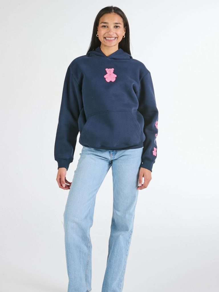 Simply Southern Bear Embroidered Long Sleeve Hoodie