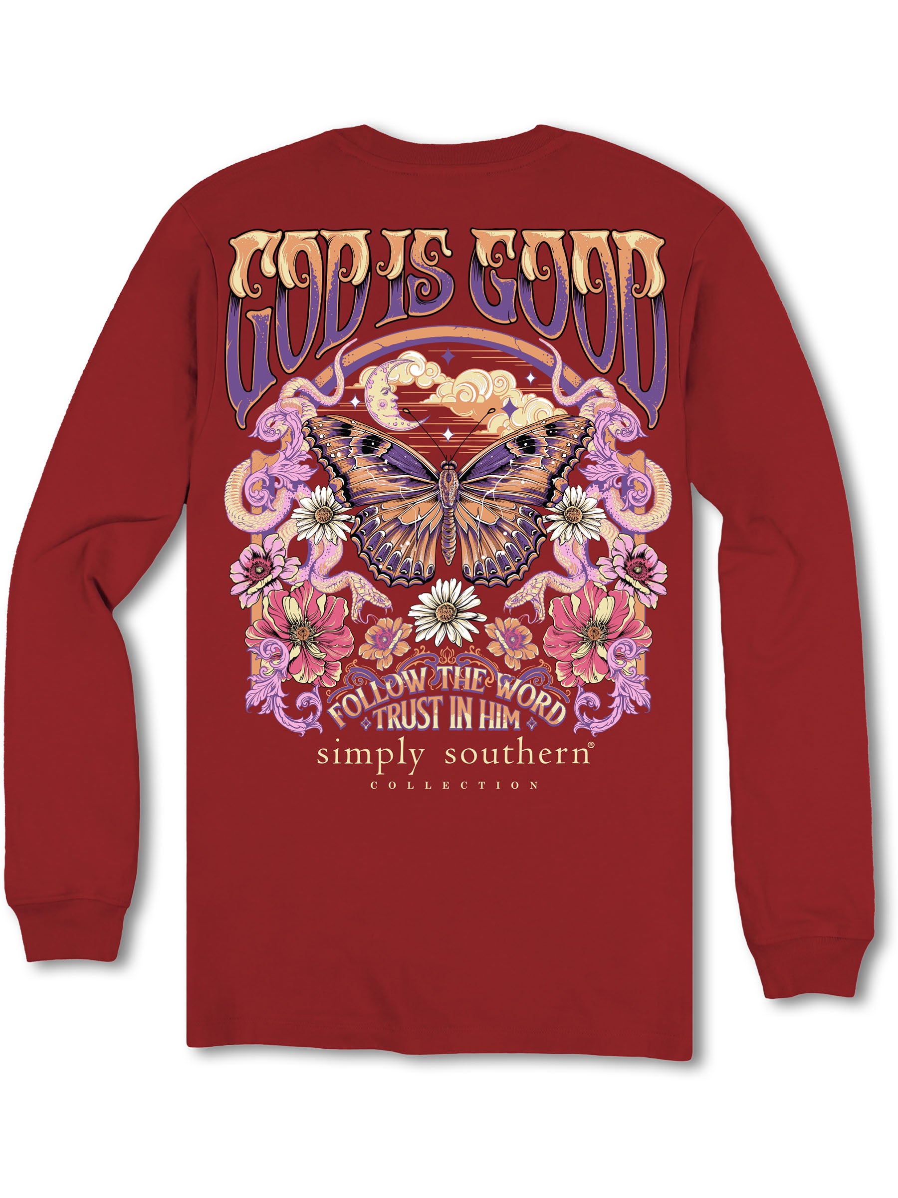 Simply Southern God Is Good Follow Long Sleeve T-Shirt