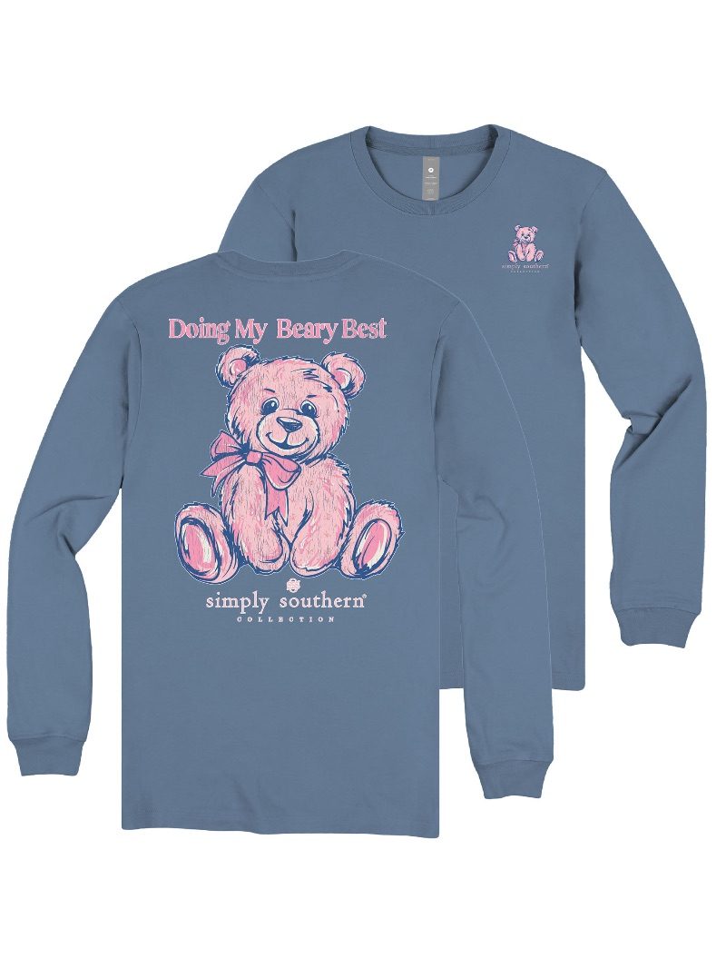 Simply Southern Teddy Best Long Sleeve T-Shirt