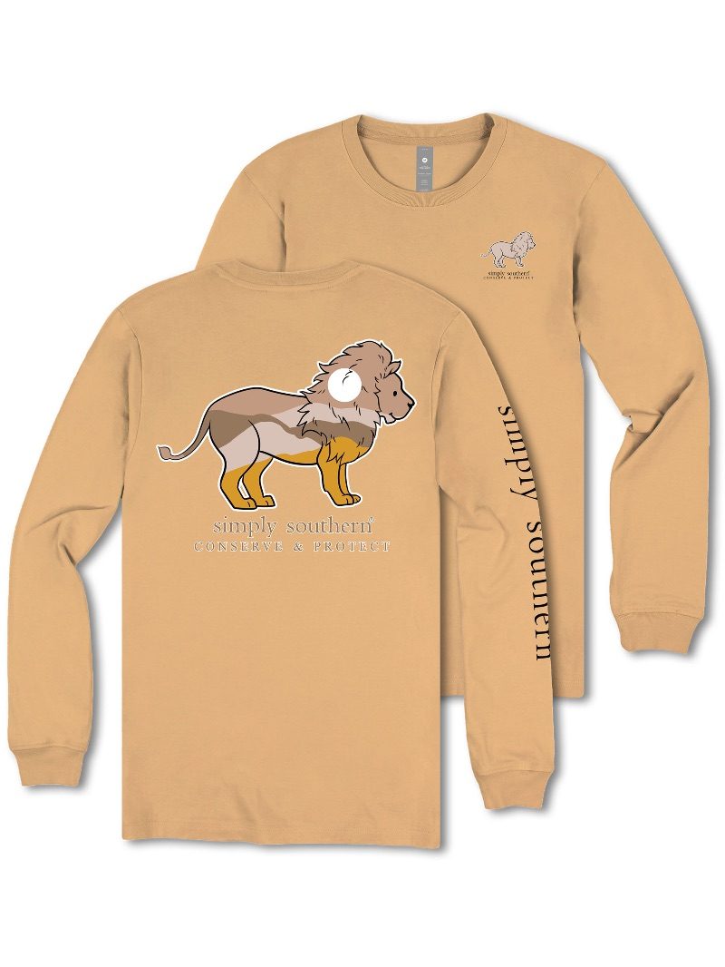 Simply Southern Lion Tracker Mountain Long Sleeve T-Shirt