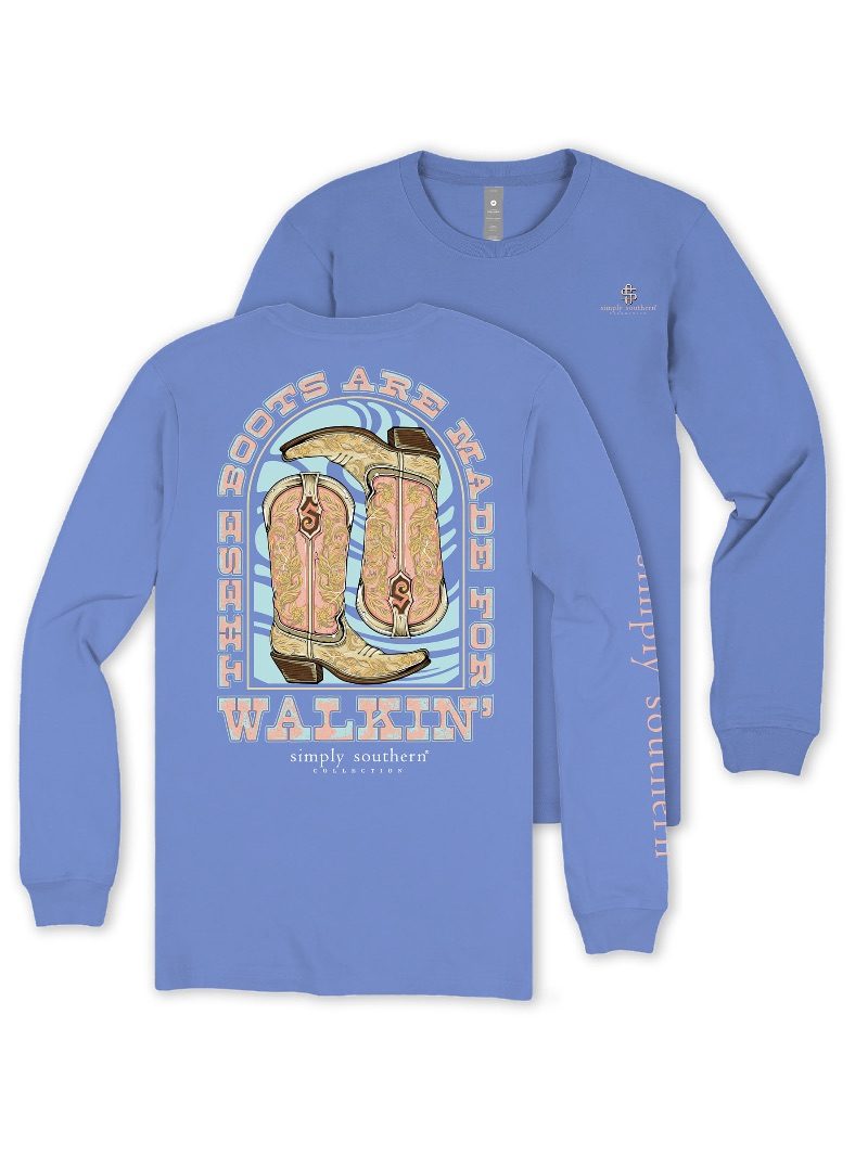 Simply Southern Walking Boots Vista Long Sleeve T-Shirt