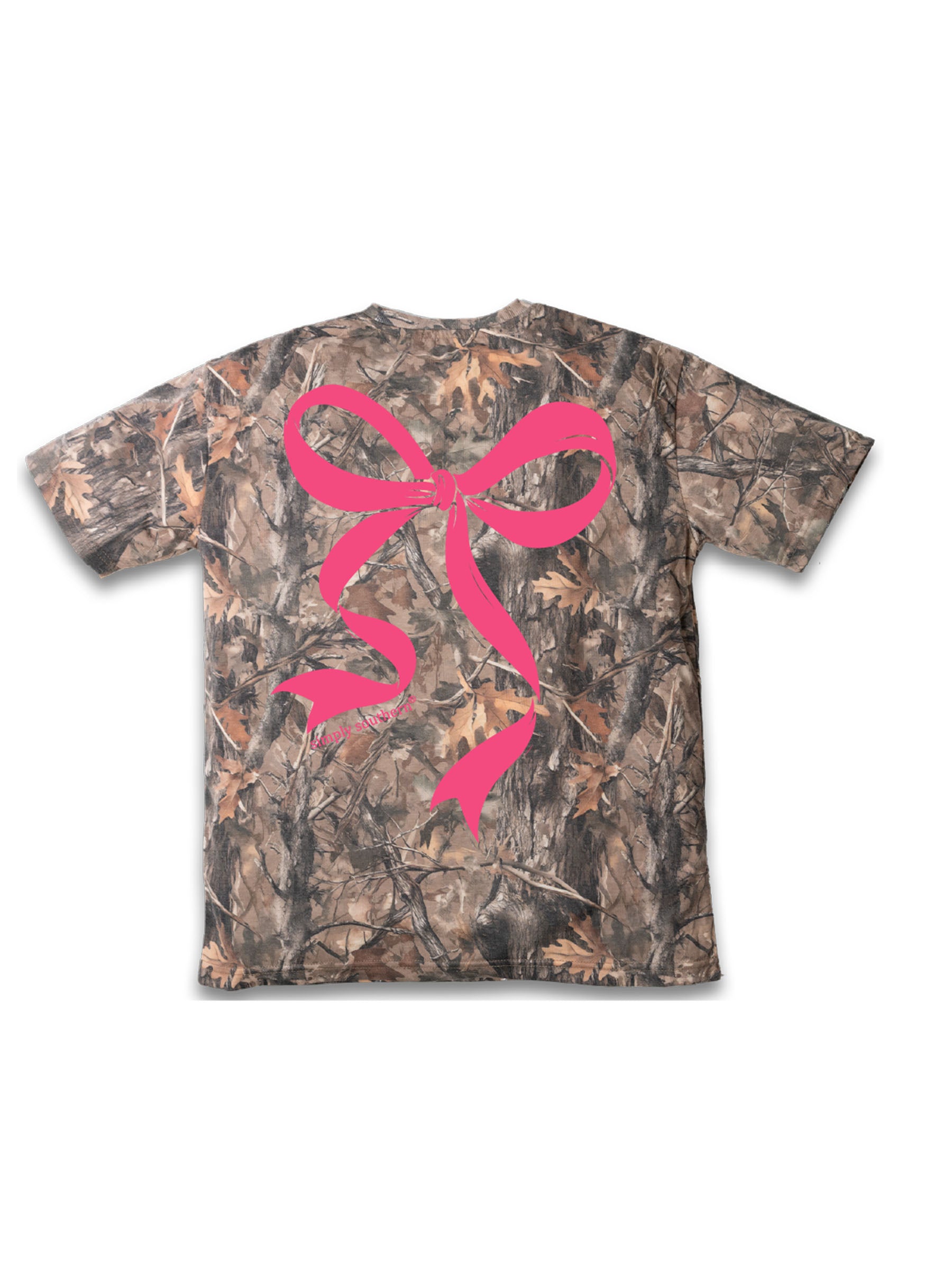 Simply Southern Pink Bow Camo T-Shirt