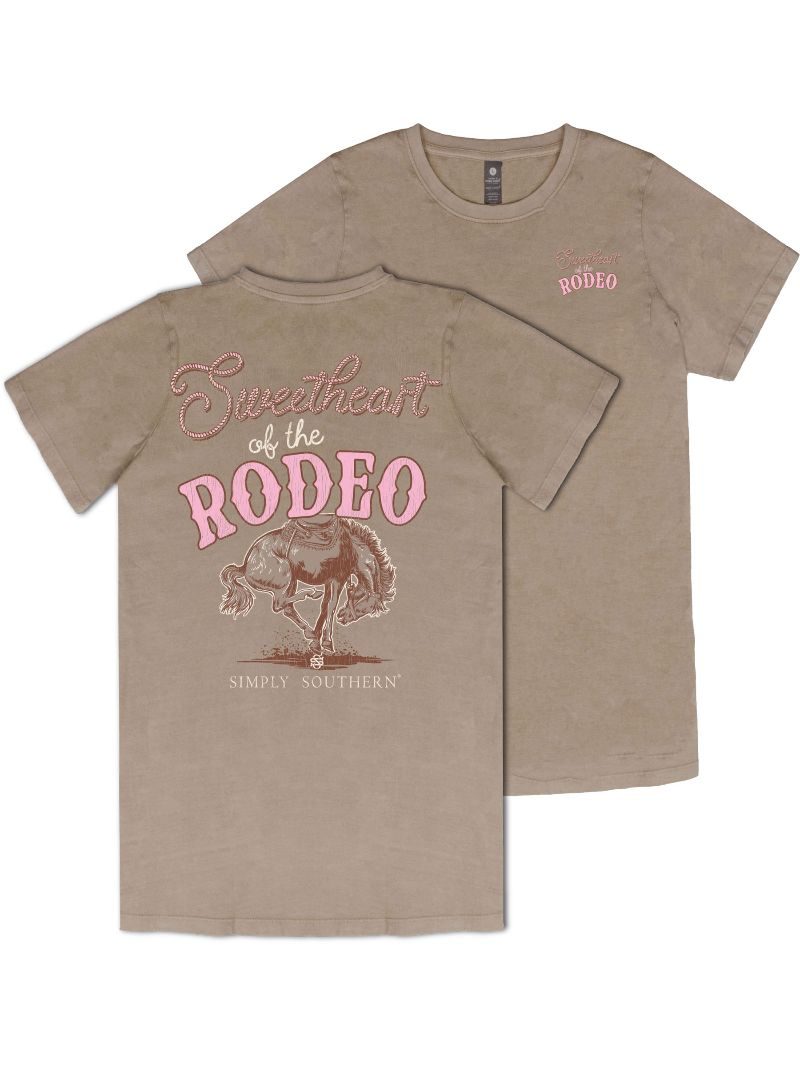 Simply Southern Rodeo Horse Washed Umber T-Shirt