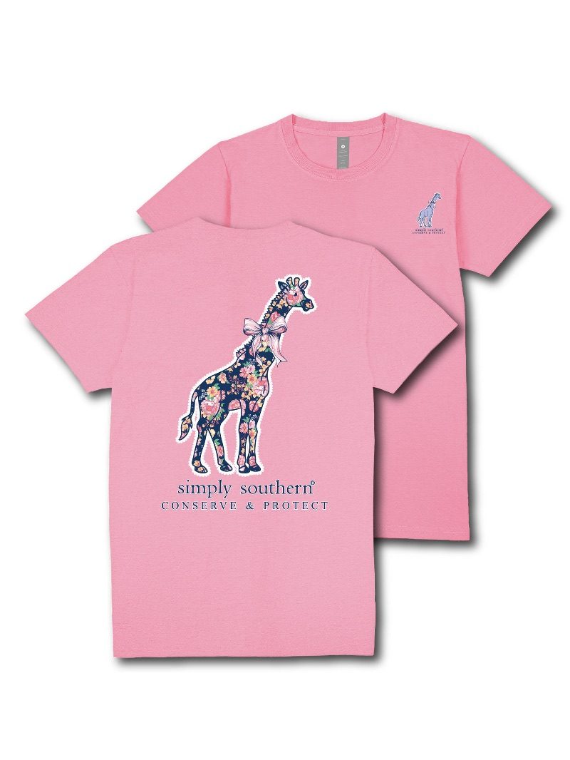 Simply Southern Giraffe Tracker Garden T-Shirt
