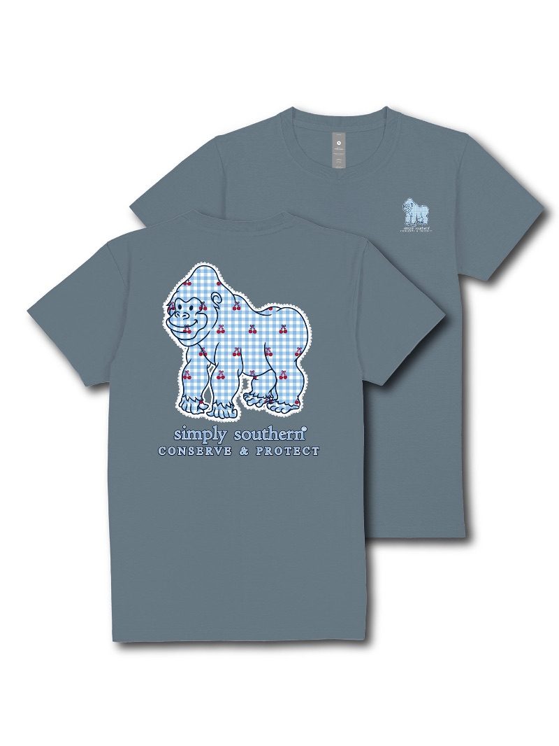 Simply Southern Gorilla Tracker Cherry T-Shirt