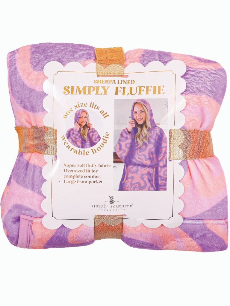 Simply Southern Patterns Ultra Soft Pullover Hoodie Poncho Wearable Blanket T-Shirt