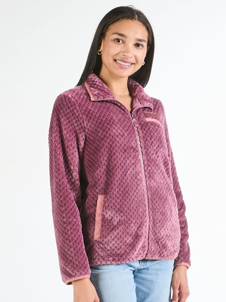 Simply Southern 0225 Soft Sherpa Full Zip Long Sleeve Jacket