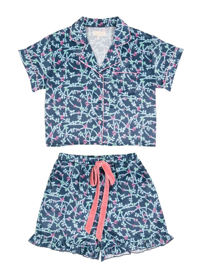 Simply Southern Ribbon PJ Shorts &amp; Button Top Set