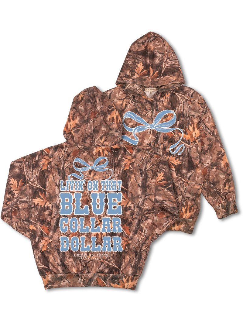 Simply Southern Dollar Camo Long Sleeve Hoodie