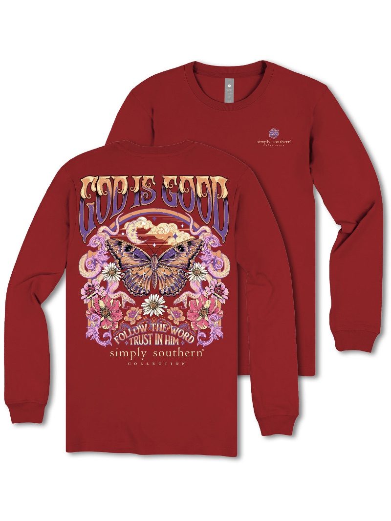 Simply Southern God Is Good Follow Long Sleeve T-Shirt