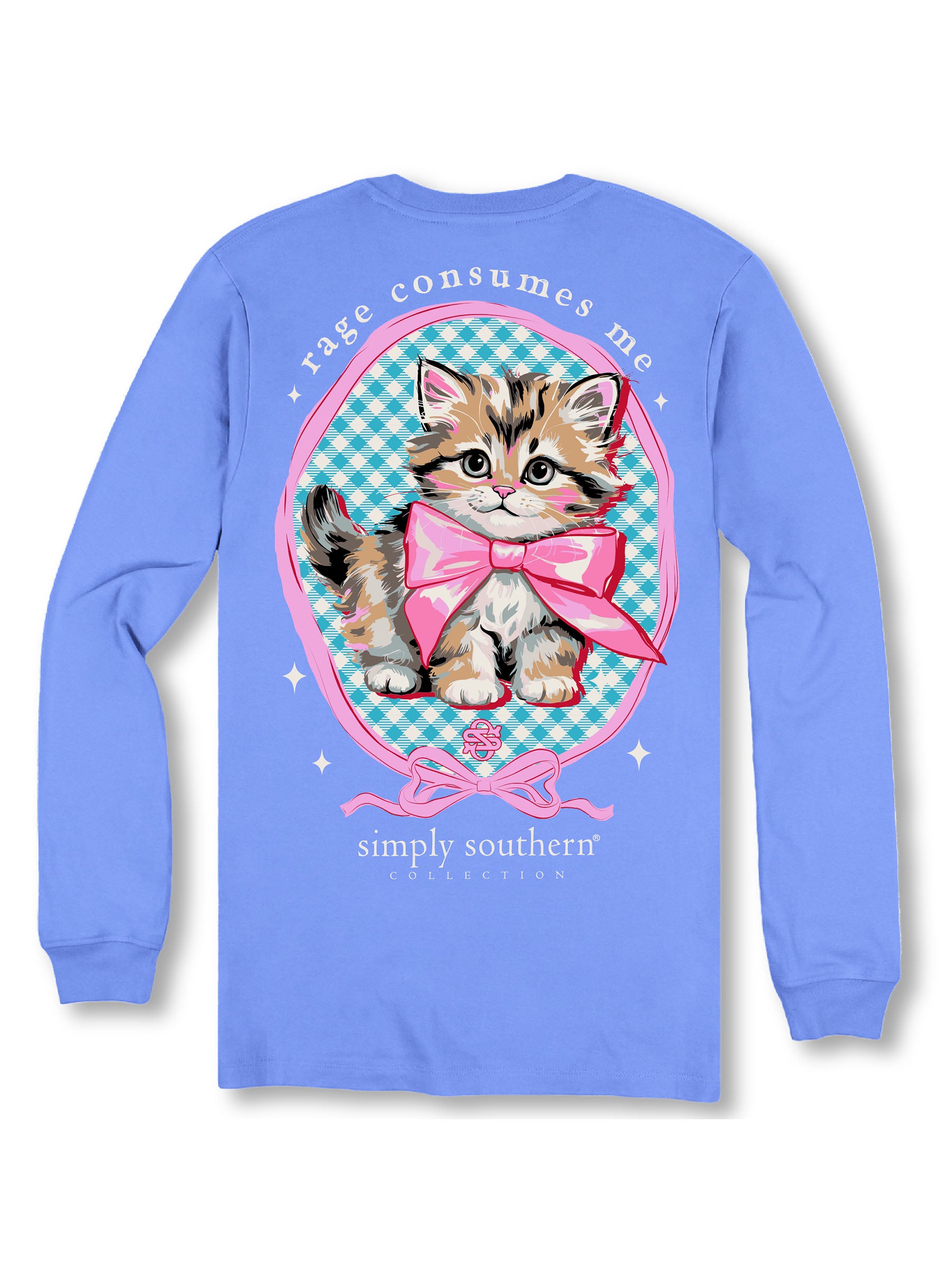 Simply Southern Rage Cat Bow Long Sleeve T-Shirt