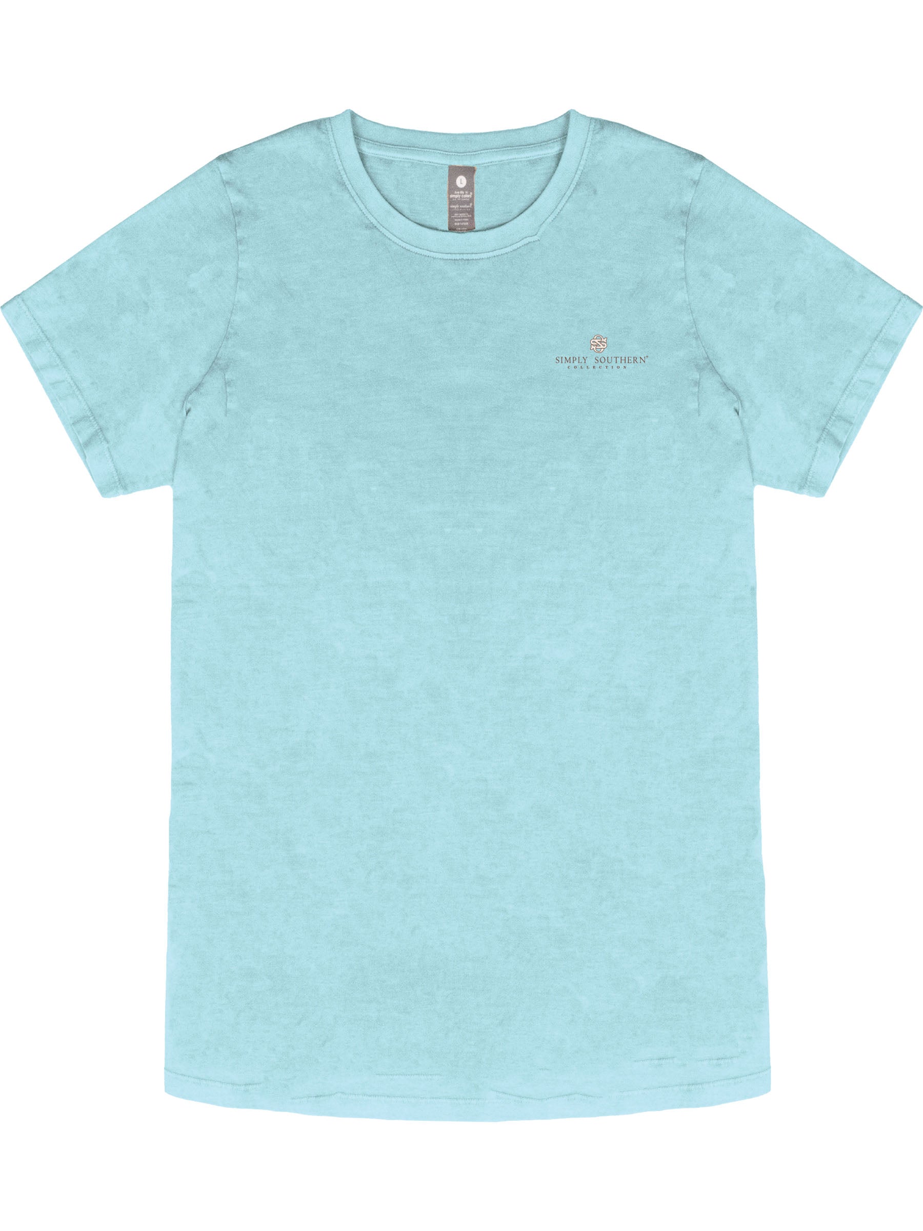 Simply Southern Too Many Storms Washed Aqua T-Shirt