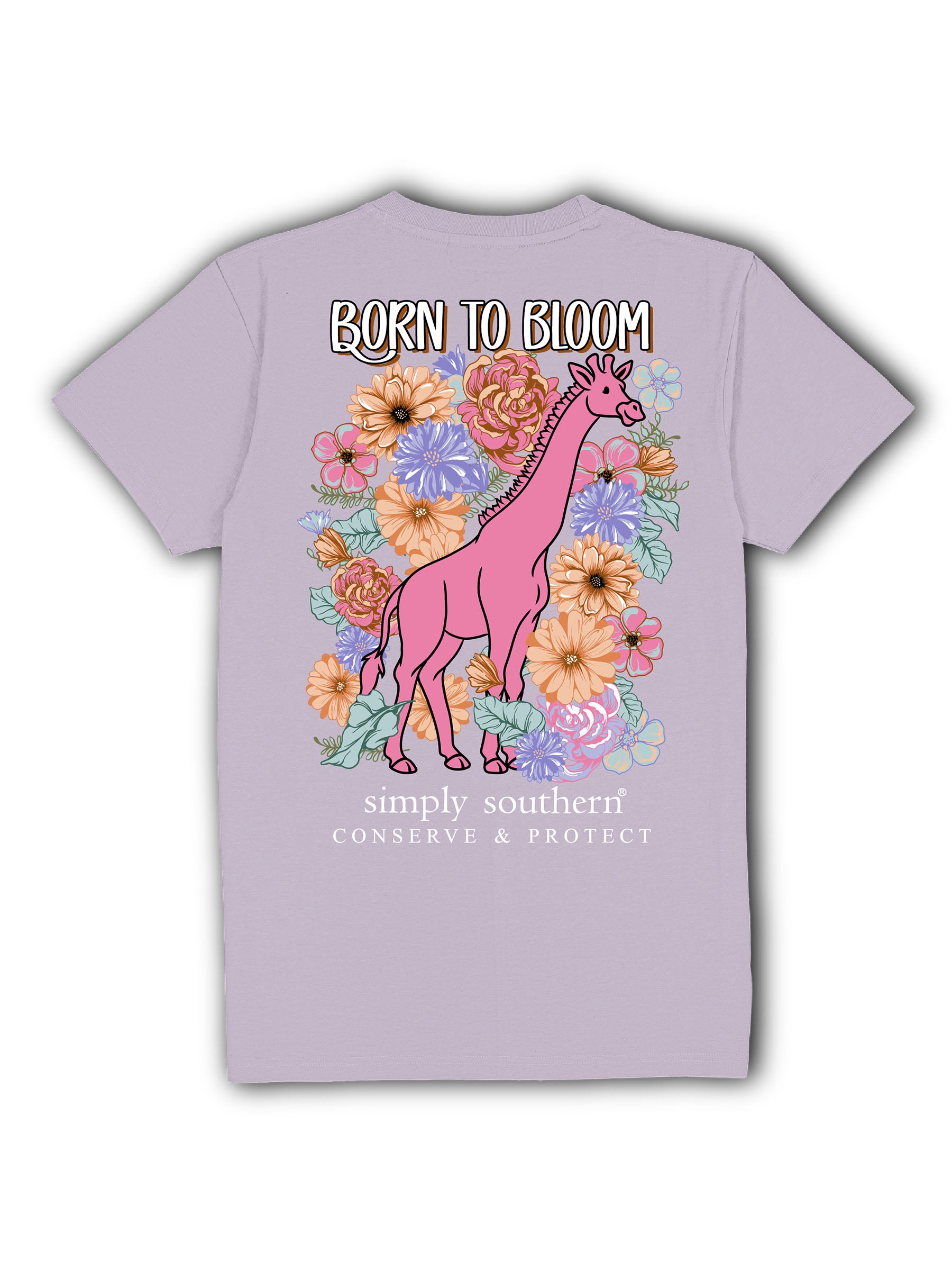 Simply Southern Giraffe Tracker Bloom T-Shirt