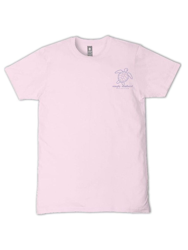 Simply Southern Turtle Tracker Patch Peony T-Shirt