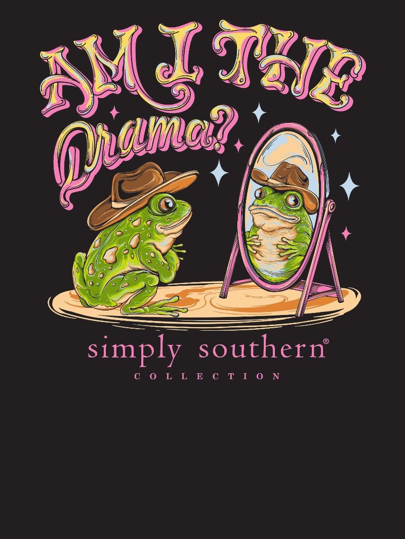 Simply Southern Drama Frog Mirror T-Shirt