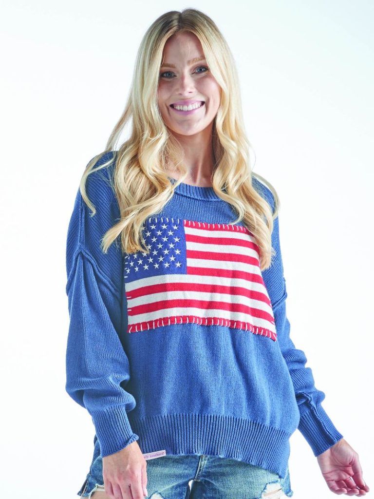 Simply Southern Classic USA Long Sleeve Sweater Top
