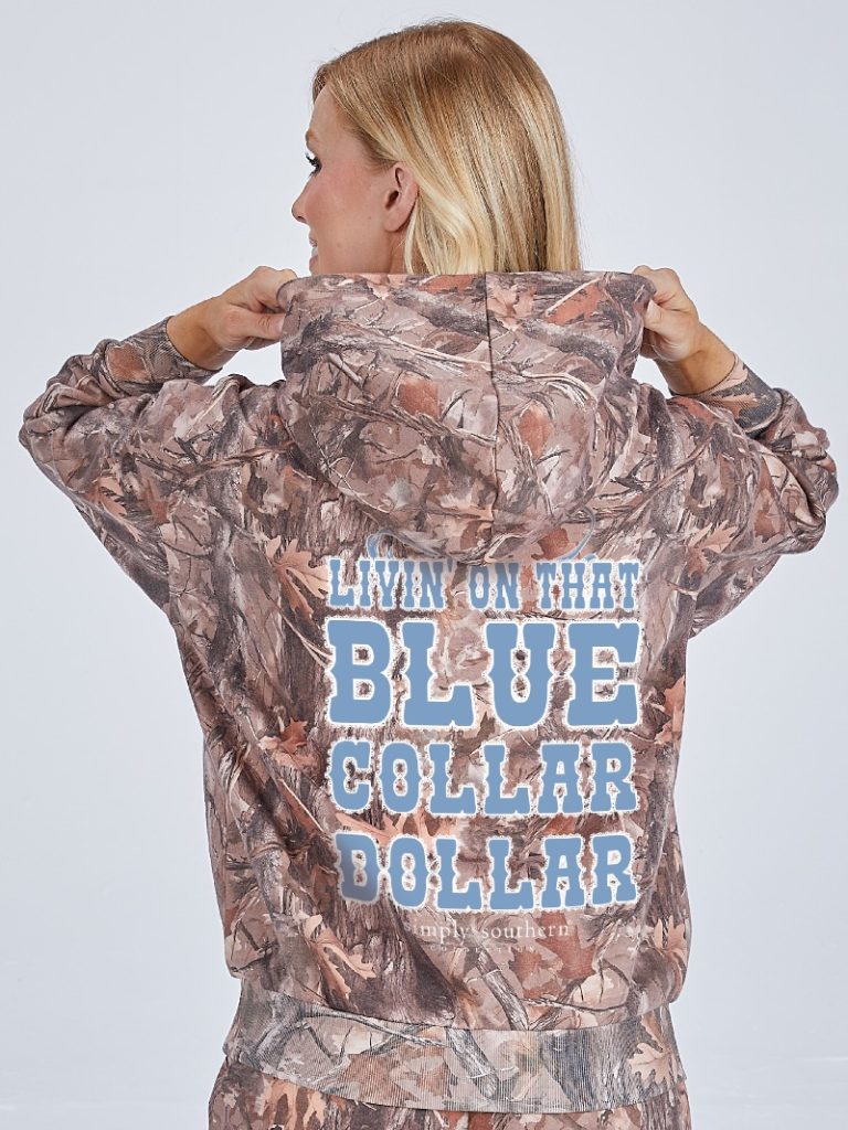 Simply Southern Dollar Camo Long Sleeve Hoodie