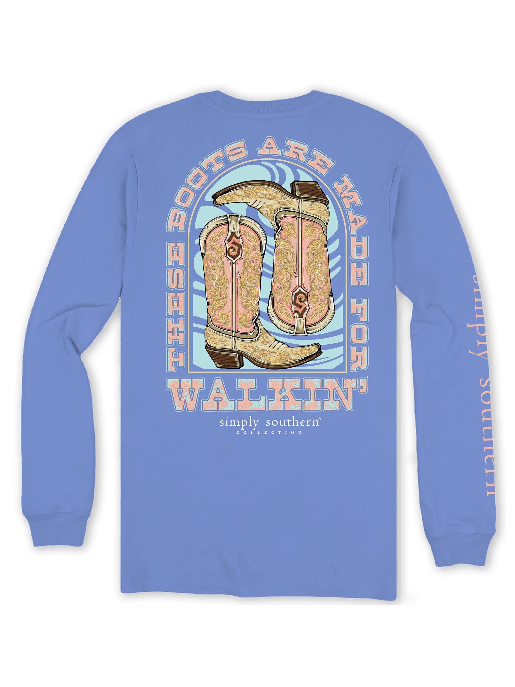 Simply Southern Walking Boots Vista Long Sleeve T-Shirt