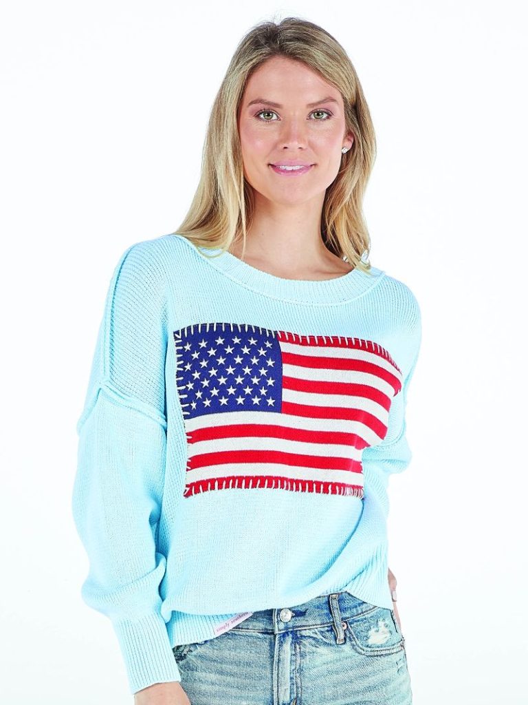 Simply Southern Classic USA Long Sleeve Sweater Top