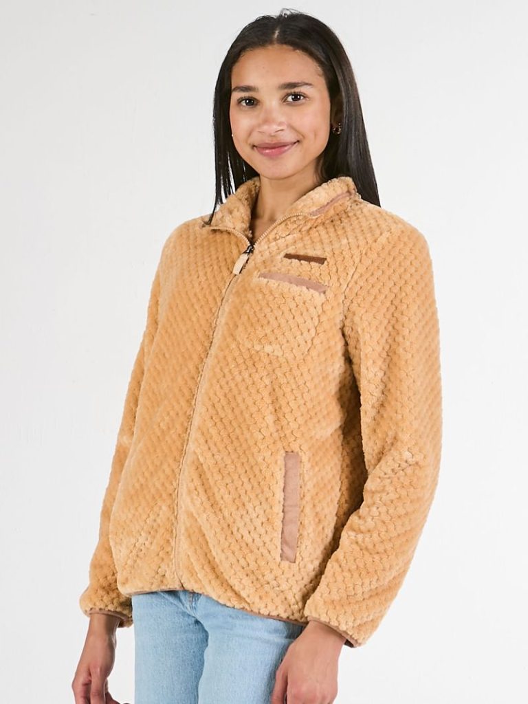 Simply Southern 0225 Soft Sherpa Full Zip Long Sleeve Jacket