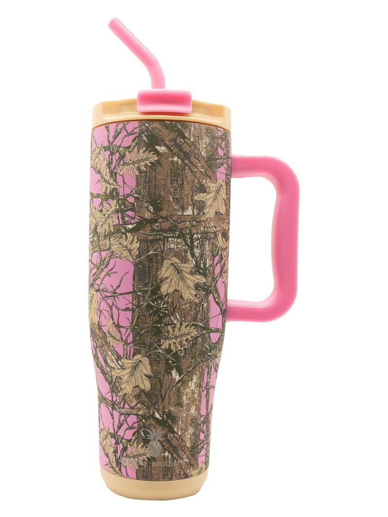 Simply Southern Preppy Patterns Tumbler 40 oz Cup With Straw