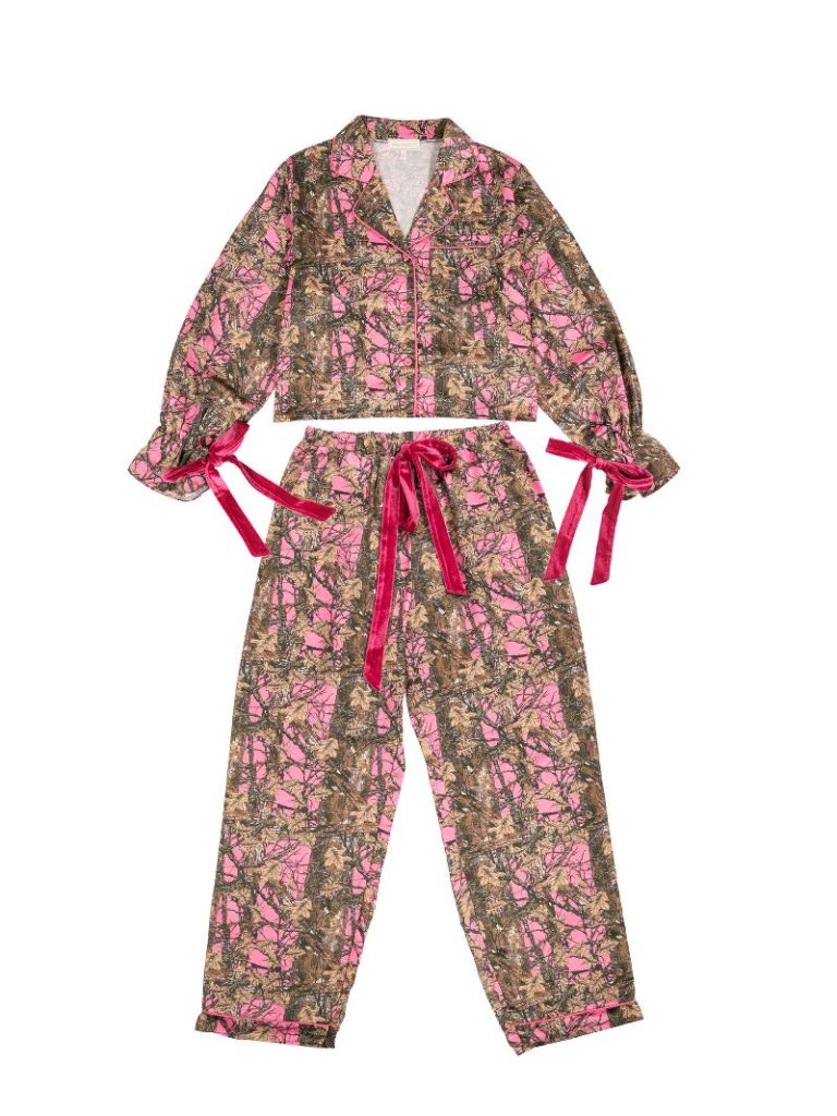 Simply Southern Camo Pink PJ Pants &amp; Long Sleeve T-Shirt Set