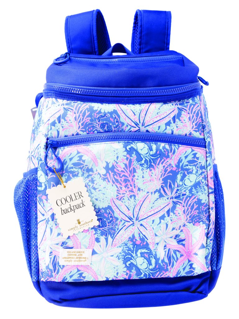 Simply Southern Preppy Pattern Large Cooler Backpack Bag