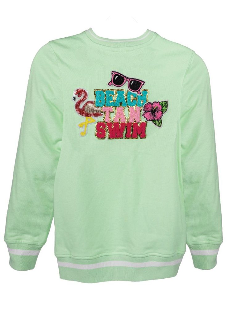 Simply Southern Beach Varsity Crew Sweatshirt