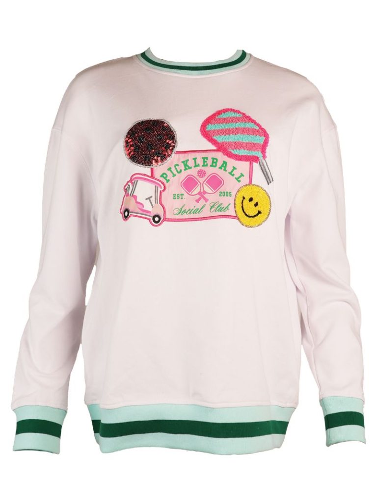 Simply Southern Pickleball Varsity Crew Sweatshirt