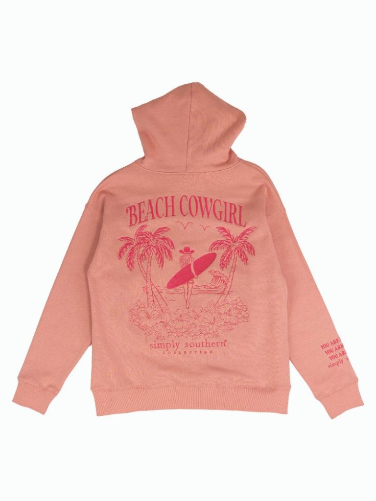 Simply Southern Cowgirl Embroidered Long Sleeve Hoodie