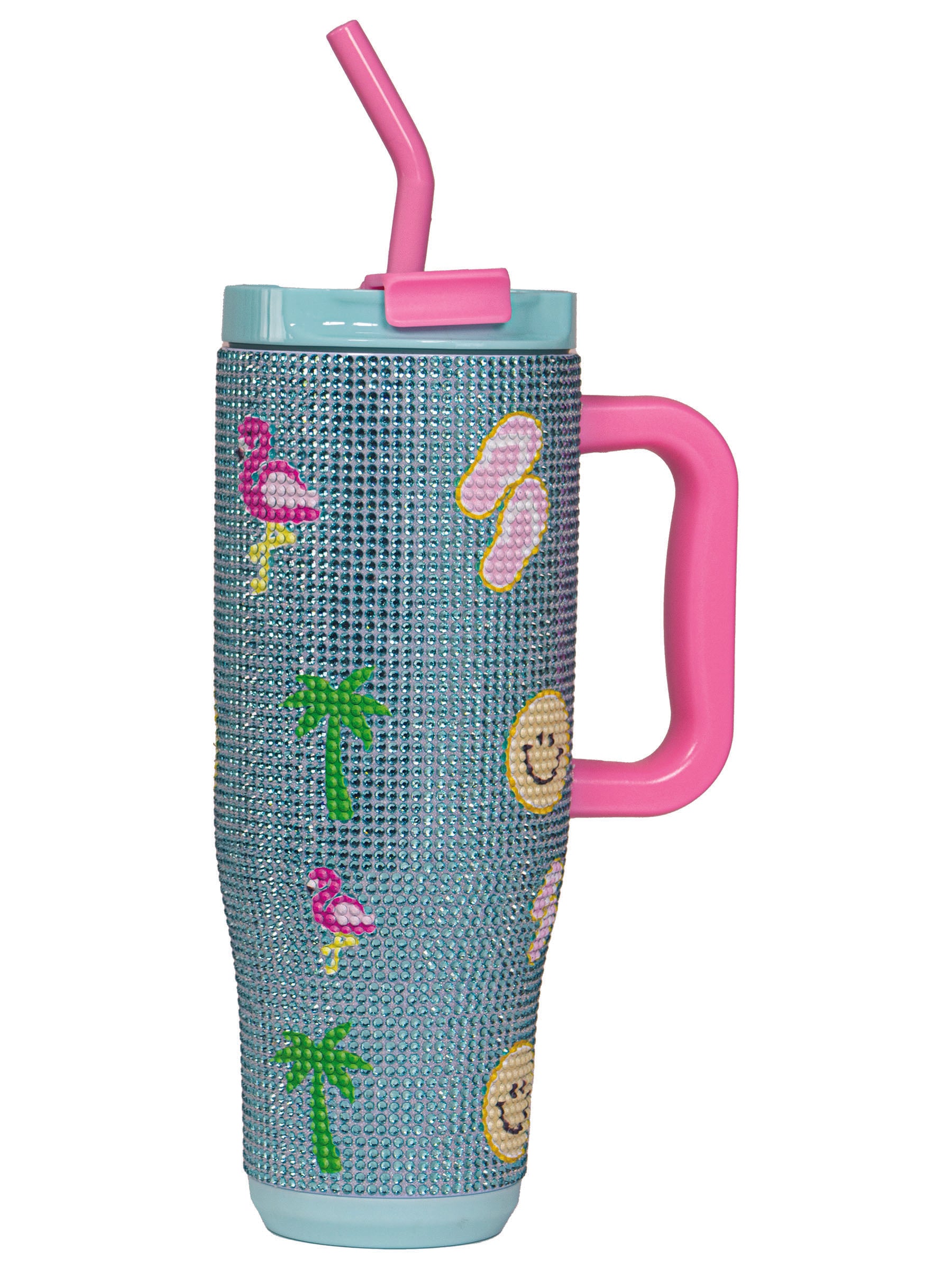 Simply Southern Preppy Patterns Tumbler 40 oz Cup With Straw