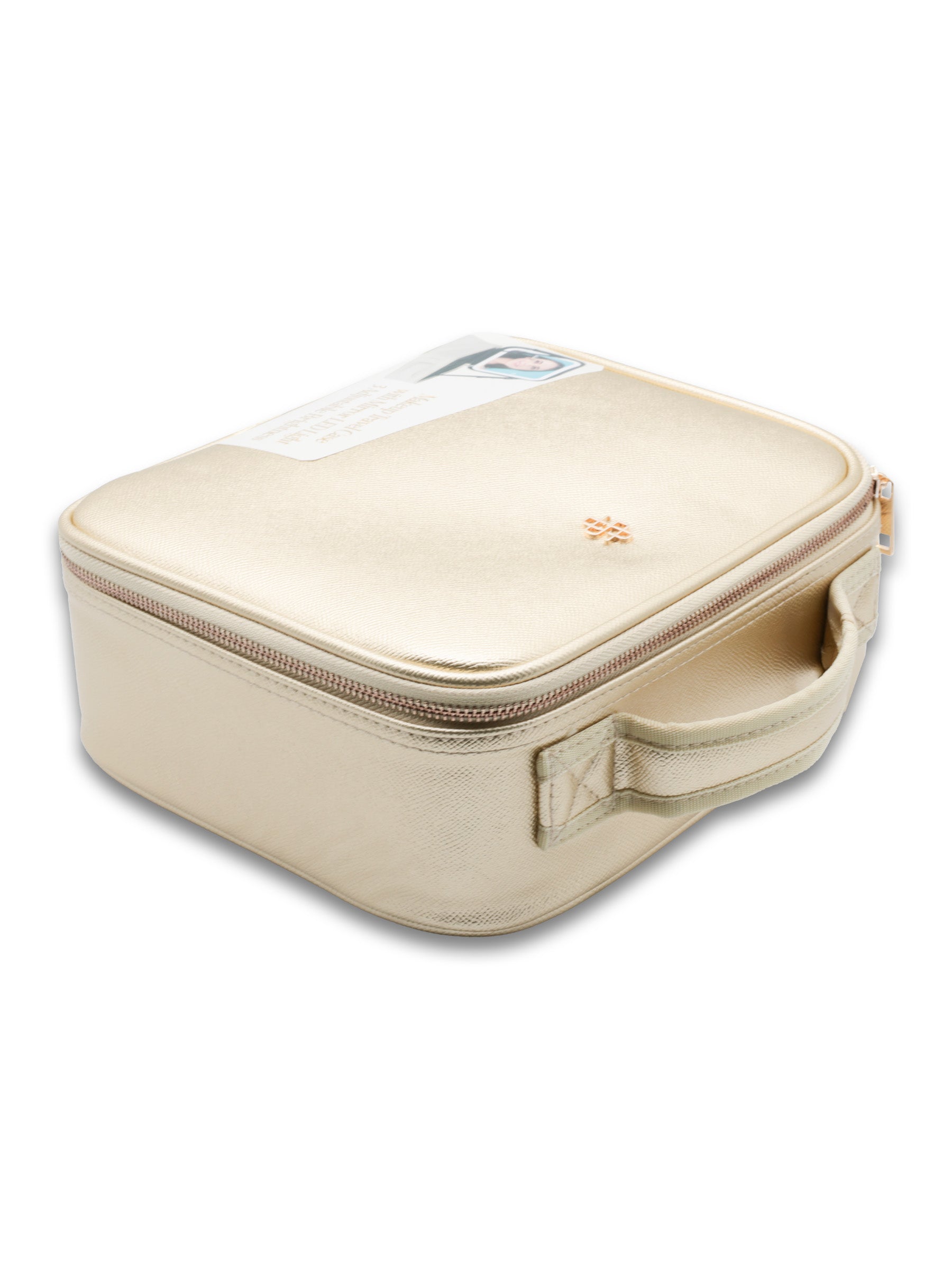 golden shimmer travel weekender makeup organizer bag Simply Southern Leather Makeup Travel Case Bag With LED Mirror Light