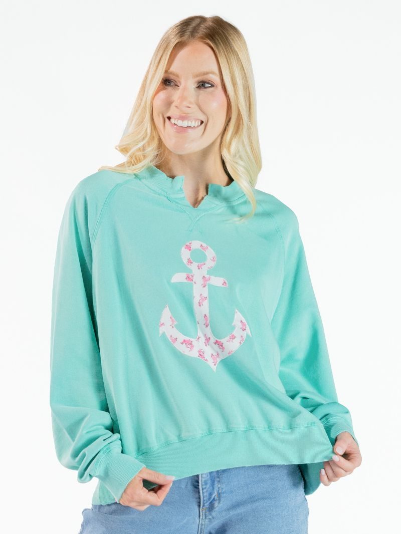 Simply Southern Anchor Summer Crew Sweatshirt - SimplyCuteTees