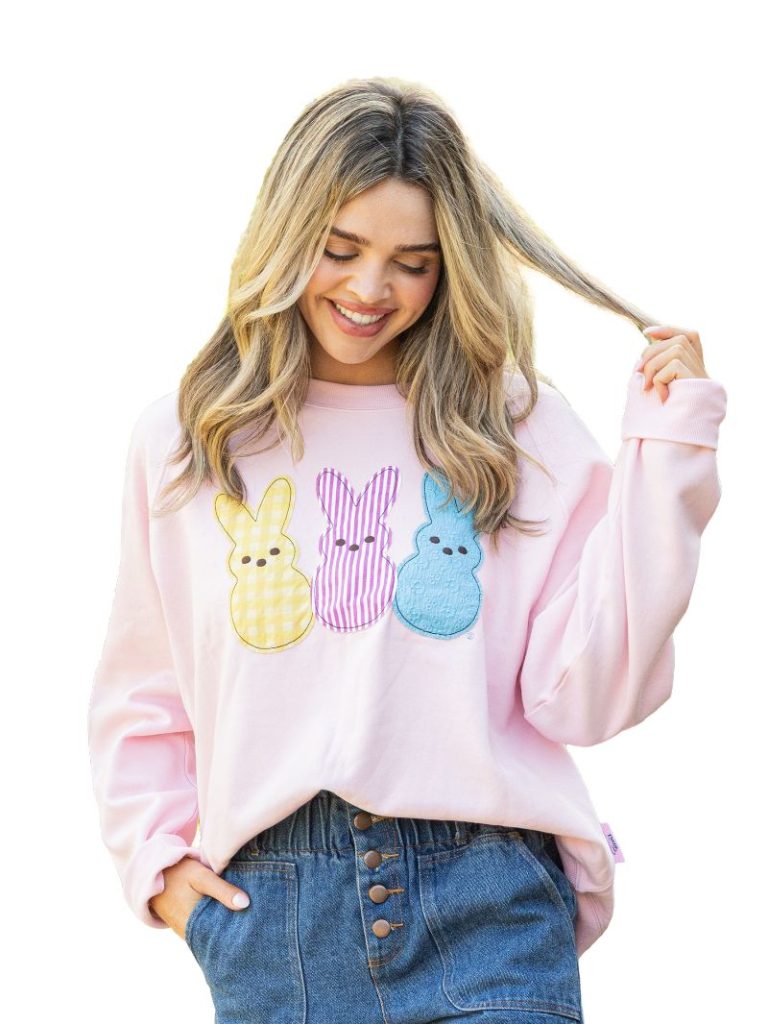 Simply Southern Peeps Easter Crew Sweatshirt - SimplyCuteTees
