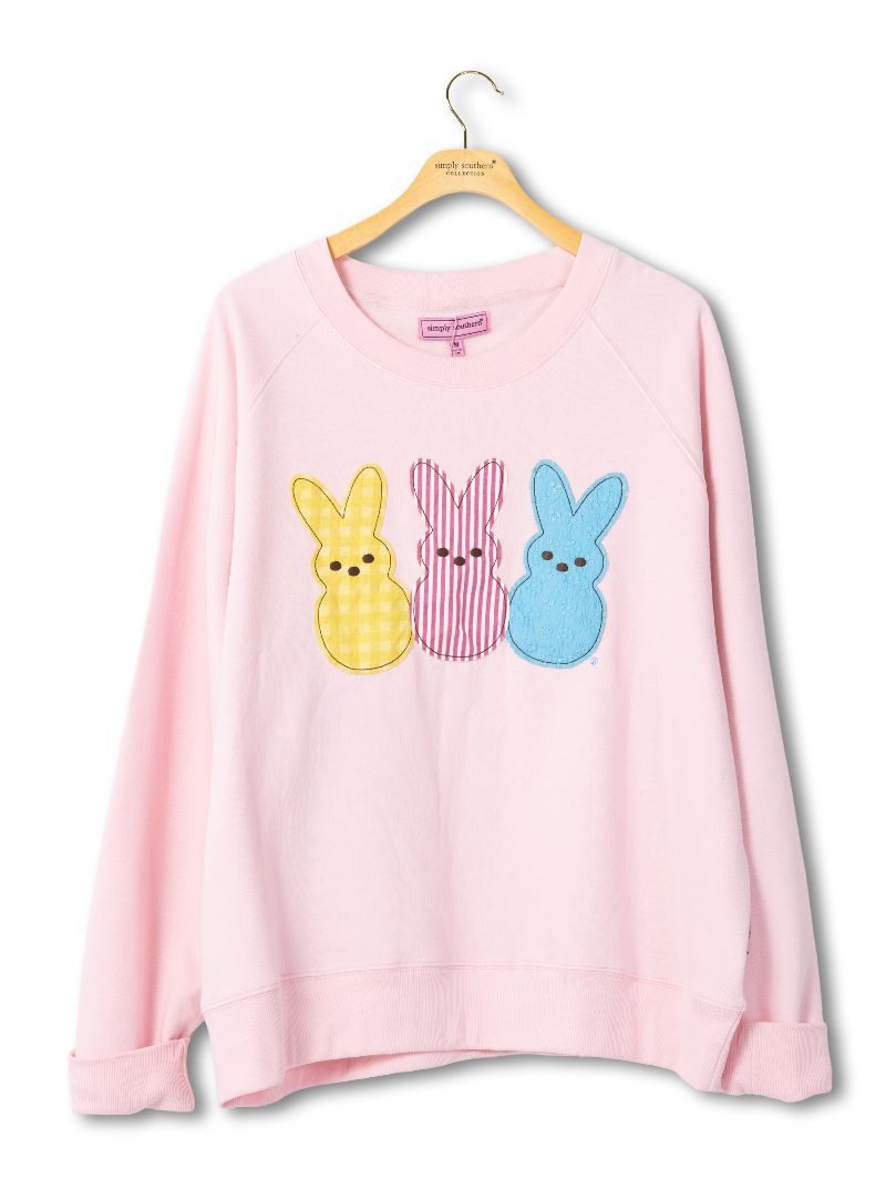 Simply Southern Peeps Easter Crew Sweatshirt - SimplyCuteTees