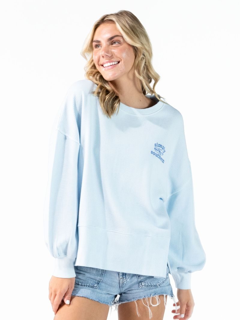 Simply Southern Surf Sand Summer Crew Sweatshirt
