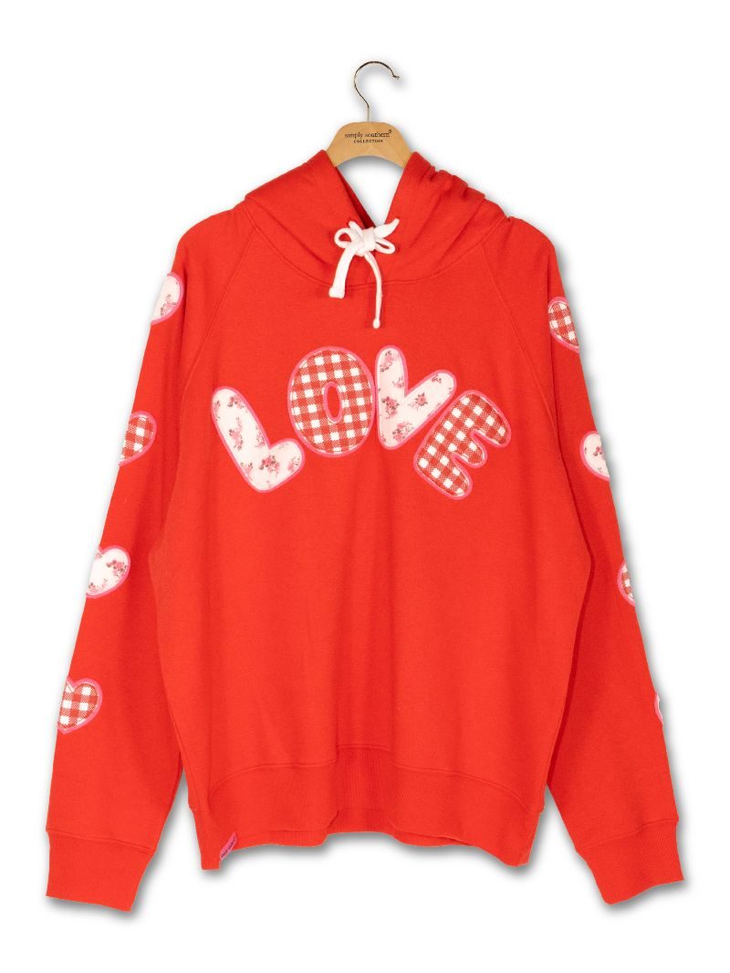 Simply Southern XOXO Love Patch Long Sleeve Hoodie