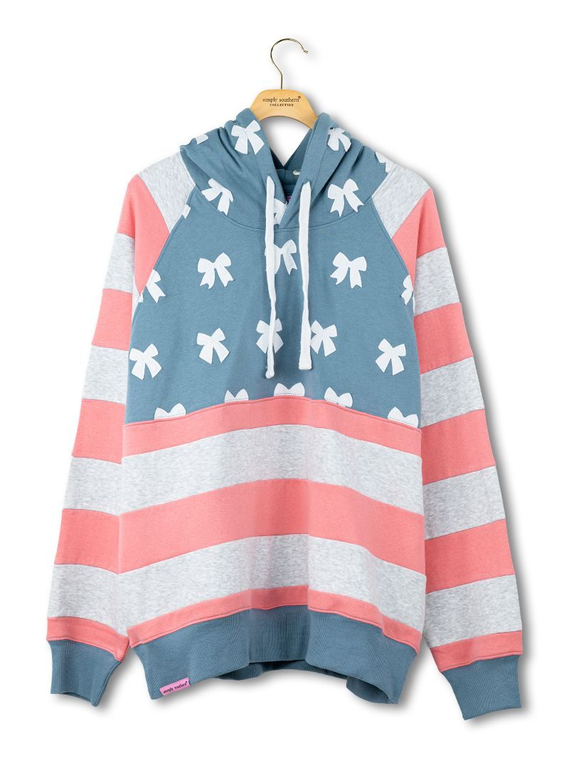 Simply Southern USA Bow Patch Hoodie