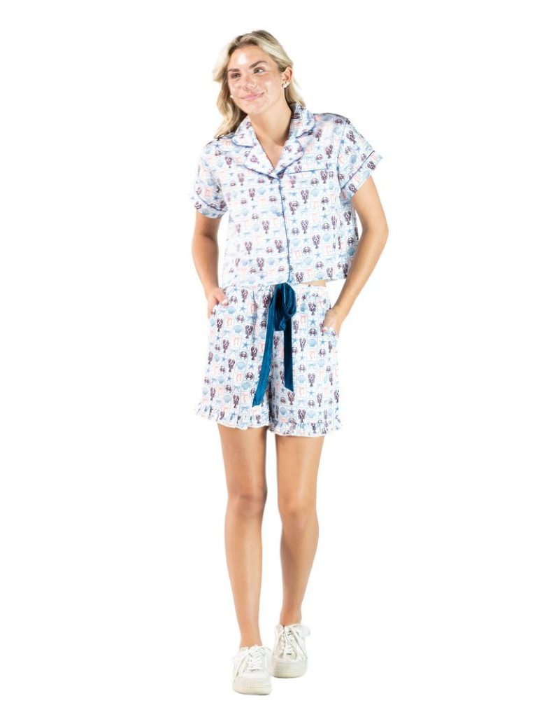 Simply Southern 0126 Soft Silk T-Shirt &amp; Shorts Pj Set