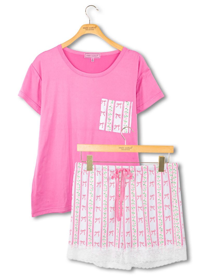 Simply Southern 0126 Soft T-Shirt &amp; Shorts Pj Set