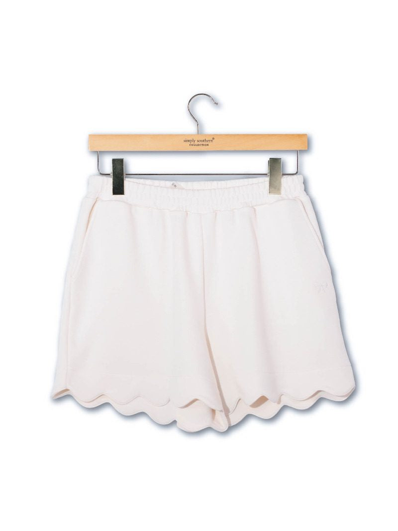 Simply Southern 0126 Scalloped Lounge Shorts