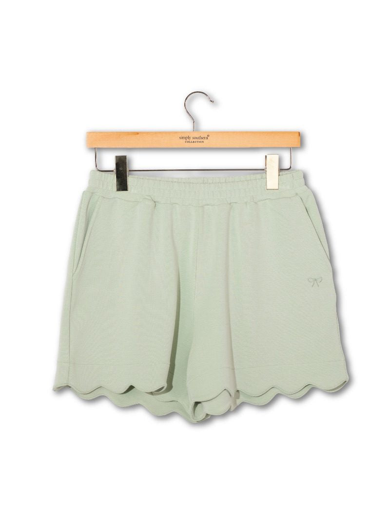 Simply Southern 0126 Scalloped Lounge Shorts